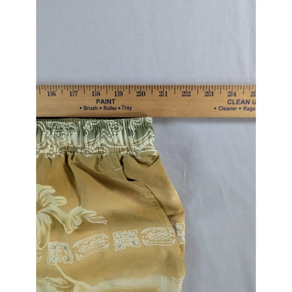 Tommy Bahama Mens Paradise Nation Tiki Swim Trunks XXL Tan Gray‎ Vintage Ombre